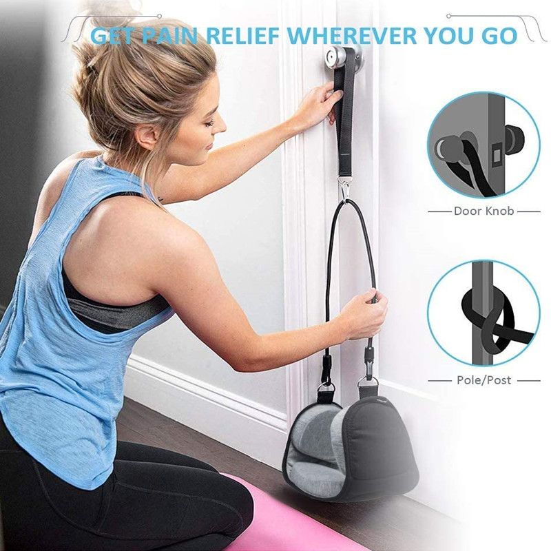 Hammock with Stand for Neck Traction Massager Cervicales To Reduce Neck Pain Relief Relaxation with Free Eye Mask Neck Hammock_voghion.com