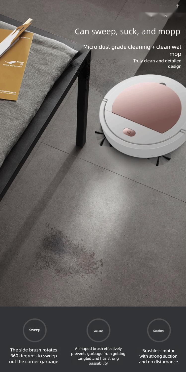 Pet Hair Robot Vacuum Cleaner, Tangle-Free Brush & HEPA Filter, Anti-Allergy Animal-Friendly Smart Mapping_voghion.com