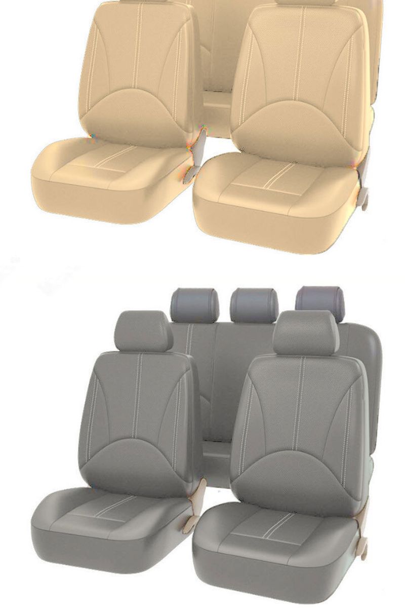 Universal Auto Abdeckung Protector PU Leder Vorne und Hinten Sitz Zurück Kissen Pad Matte Rückenlehne Für Auto Innen Lkw SUV_voghion.com
