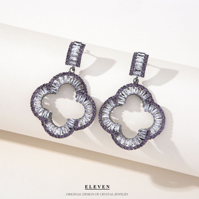 Women's accessories Diamond set simple temperament design sense trend earrings earrings_voghion.com