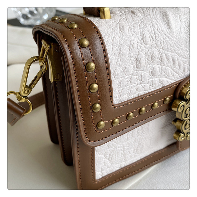 2023 neue heiße Verkaufs-Damentasche Retro Nische Eine Schultertasche Damen Vielseitige kleine quadratische Tasche Handheld Diagonal Straddle Bag_voghion.com