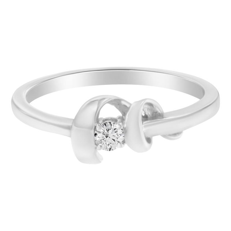 10K White Gold Diamond Promise Ring (1/10 Cttw, H-I Color, SI2-I1 Clarity)_voghion.com