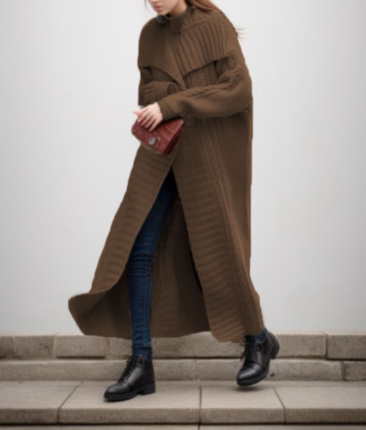 Cárdigan de mujer de talla grande_voghion.com