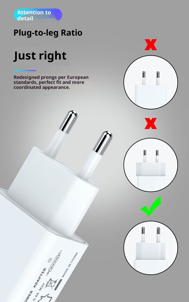 EU Standard 5V2A Charger Dual Port USB Charging Head CE Mobile Phone Power Adapter ROHS Certification Wholesale_voghion.com