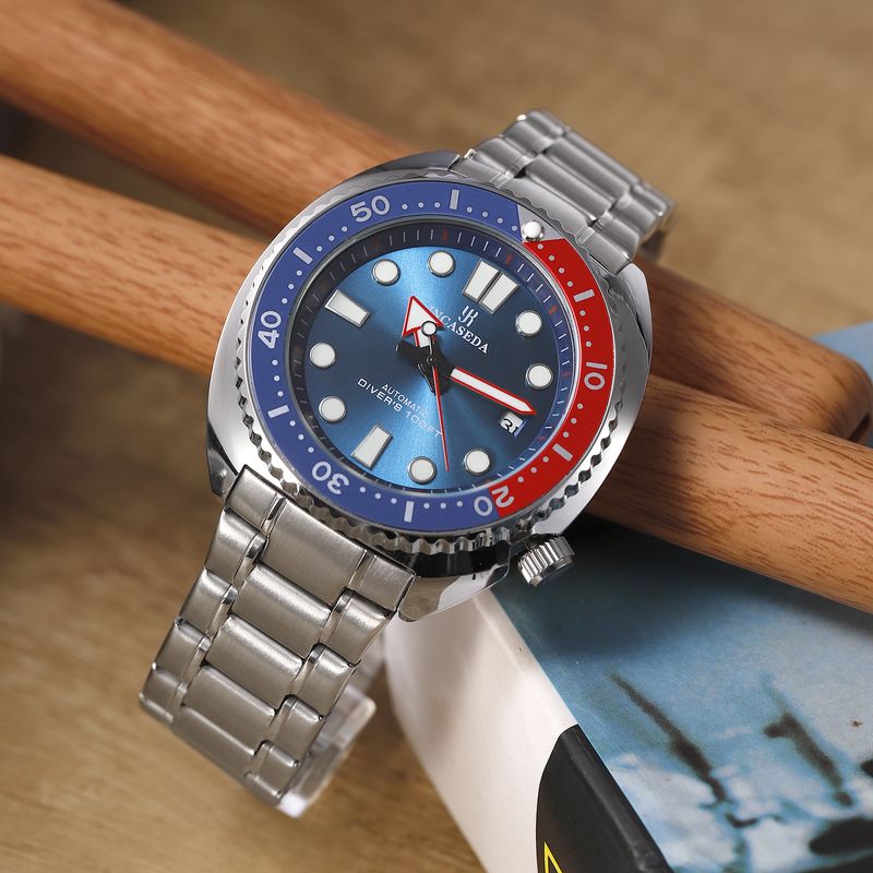 Nuovo orologio subacqueo INCASEDA da uomo, completamente automatico, con meccanismo cavo, classico, luminoso, modello Ghost Water_voghion.com