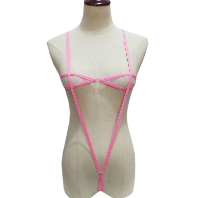 Costume de baie mini pentru femei, costume de baie sexy, transparente, cu trei puncte, tip bikini, model plasă_voghion.com