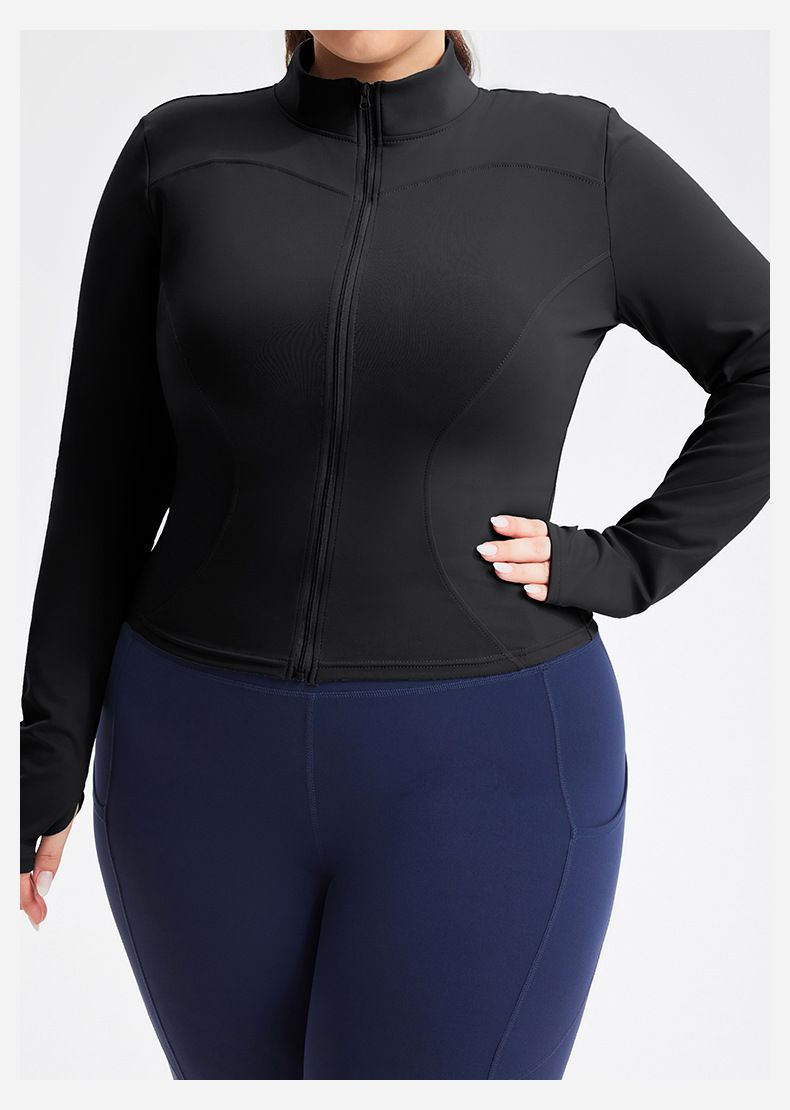 Ženska oblačila, hitro sušeča športna jakna za zaščito pred soncem, dolgi rokavi, ženska jopa z zadrgo, oprijet top, tek, fitnes, joga oblačila_voghion.com