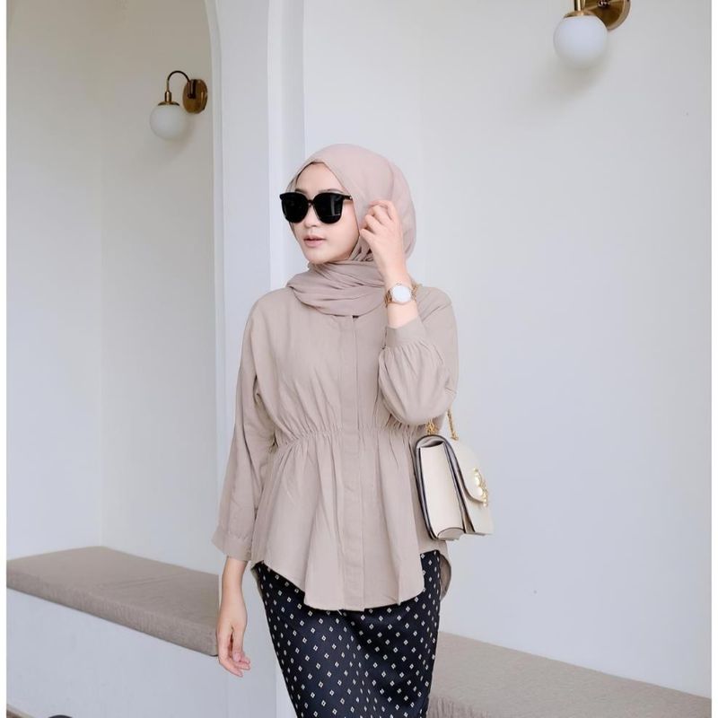 women's new style simple large size loose waist sun protection shirt collar_voghion.com