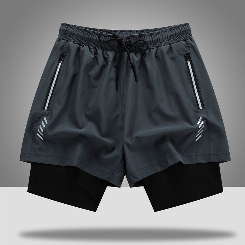 Fodera interna a tre pezzi a doppio strato in stile americano, pantaloncini da basket a due pezzi ad asciugatura rapida, pantaloni sportivi larghi,_voghion.com
