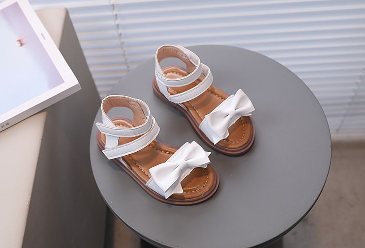 Neue Mädchen-Sandalen von Mother & Kids, Kinder-Schleifensandalen, kleine Mädchen-Sandalen mit weicher Sohle, römische Sandalen_voghion.com