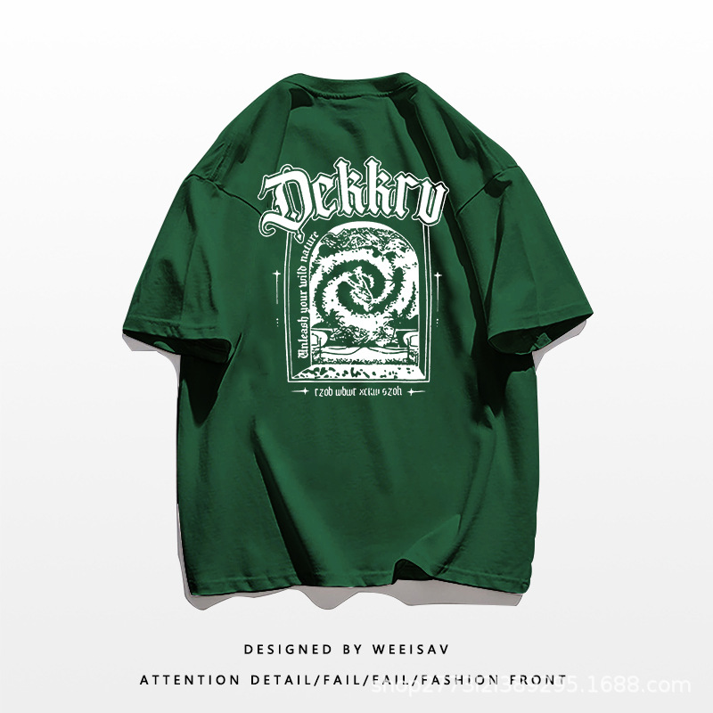 Fashionable New Summer Printed Men's Round Neck T-shirt_voghion.com