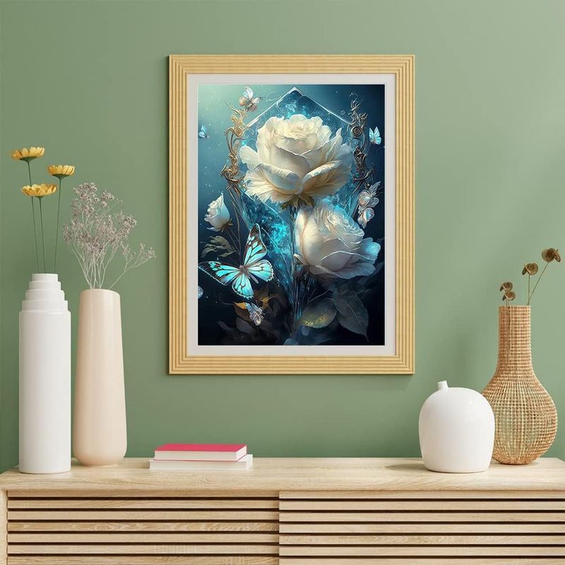 DIY diamantmaleri, 30 * 40 cm (gratis high-end guldbelagt mønster fotoramme)_voghion.com