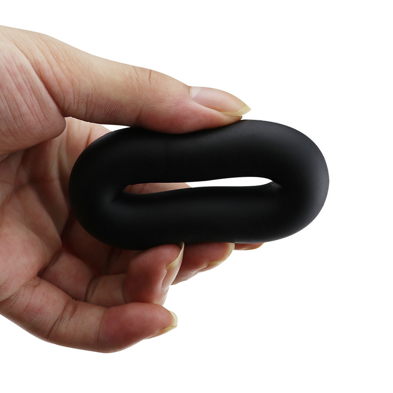 Morbido silicone maschile ritardo eiaculazione anello blocco anelli elastici fasce per esercizi giocattoli sessuali per uomini sesso adulto S s_voghion.com