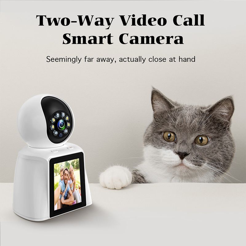 Videocitofono bidirezionale con telecamera - HD 1080p, citofono in tempo reale, avvisi di movimento intelligenti, visione notturna, include monitor da 7"._voghion.com