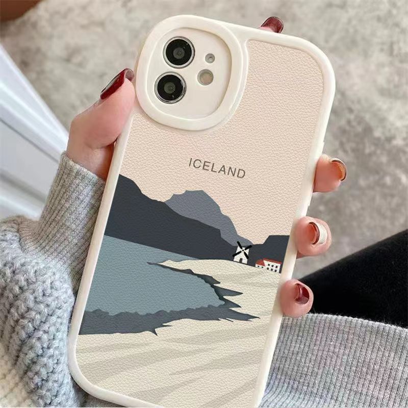 Icelandic Landscape Suitable 14 Phone Case IPhone 12/13 ProMax Fashion 11 Silicone 7 Anti Drop_voghion.com