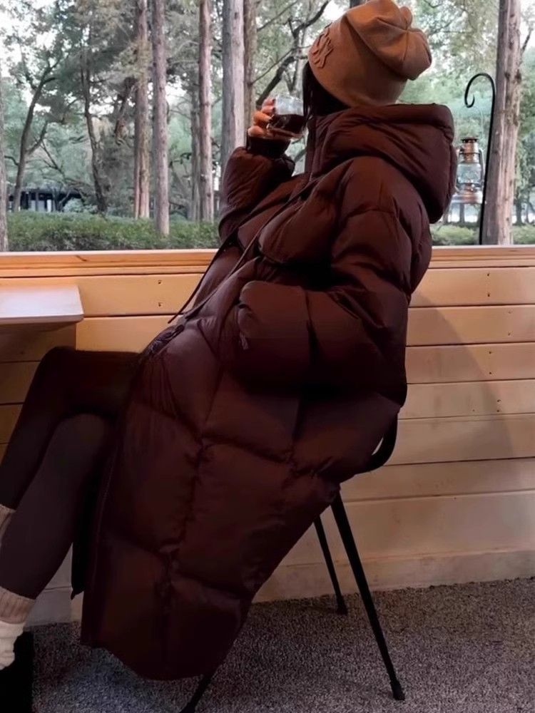 Grande coperta ispessita, giacca invernale larga in piumino 2024, nuova giacca in cotone da donna di lunghezza medio-lunga al ginocchio_voghion.com