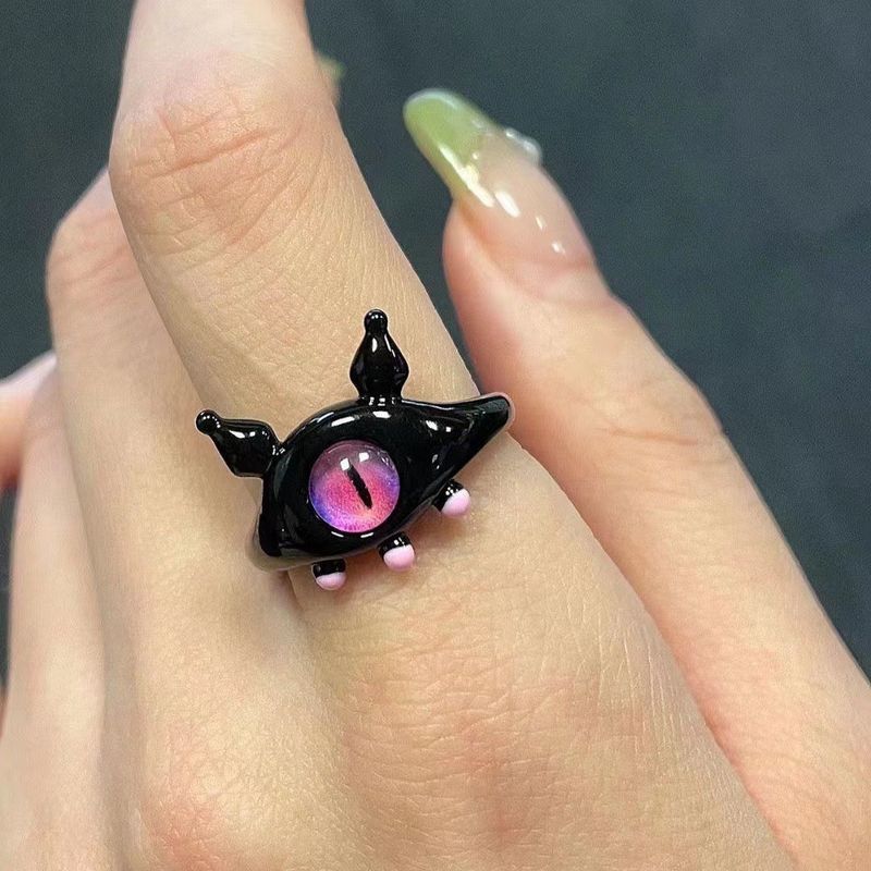 Childlike and Cute Cat Monster for Women's Fashion, Adjustable Opening, Index Finger Ring, Internet Celebrity,_voghion.com