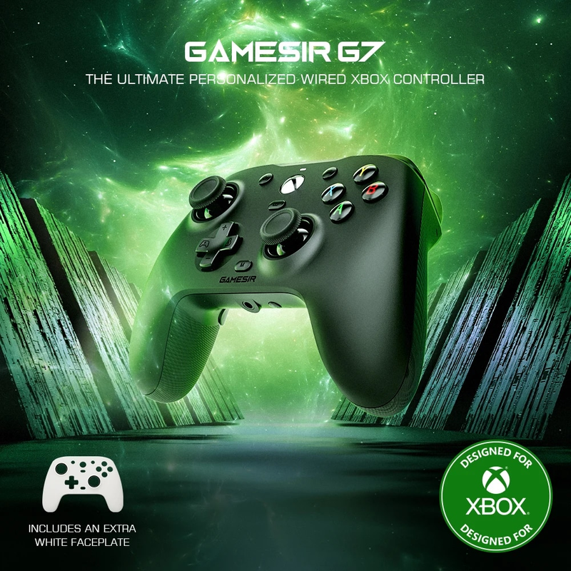 GameSir G7 Gaming Controller Wired Gamepad for X, Series S, Xbox One, ALPS Joystick PC, Replaceable panels_voghion.com