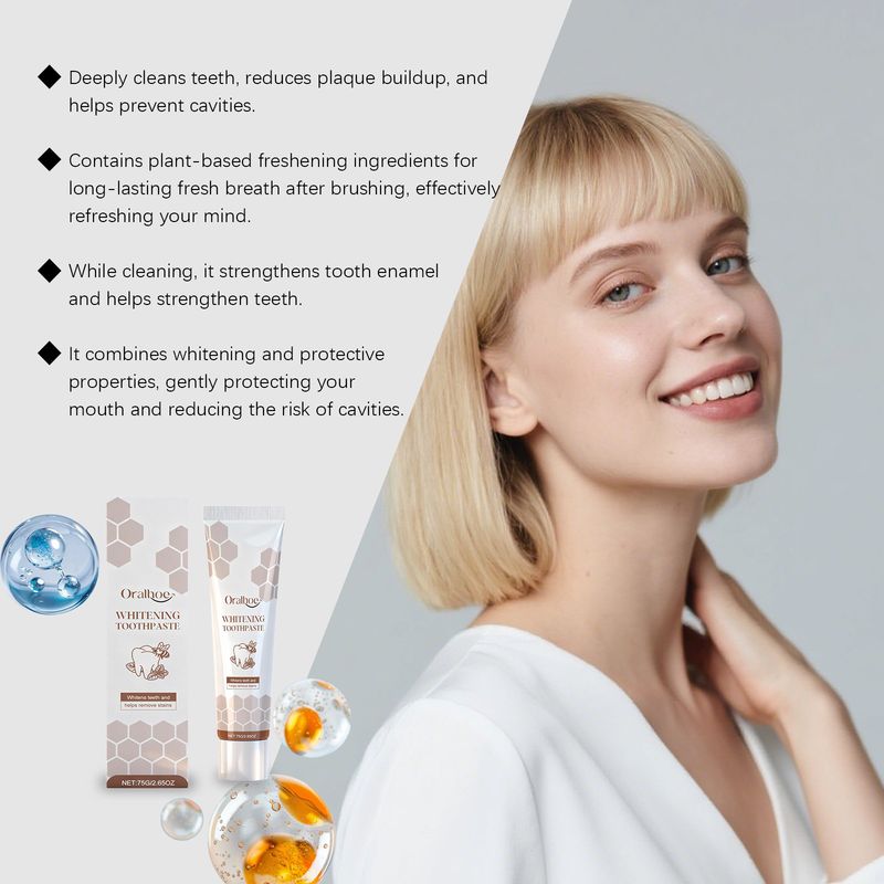 Dentifricio alla menta ORALHOE Pulizia quotidiana Odore di tartaro Alito fresco a lunga durata Igiene orale_voghion.com