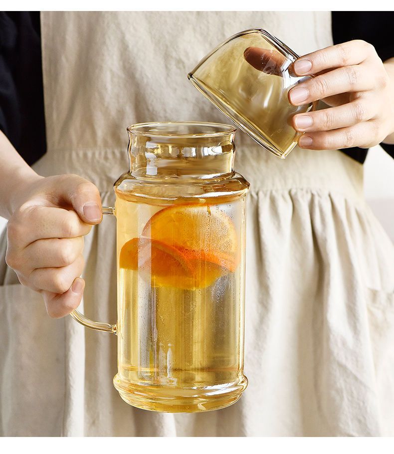 Heat-resistant High Borosilicate Large Capacity Single-person Drinking Glass Cup Office Student Personal Use Cold Water_voghion.com