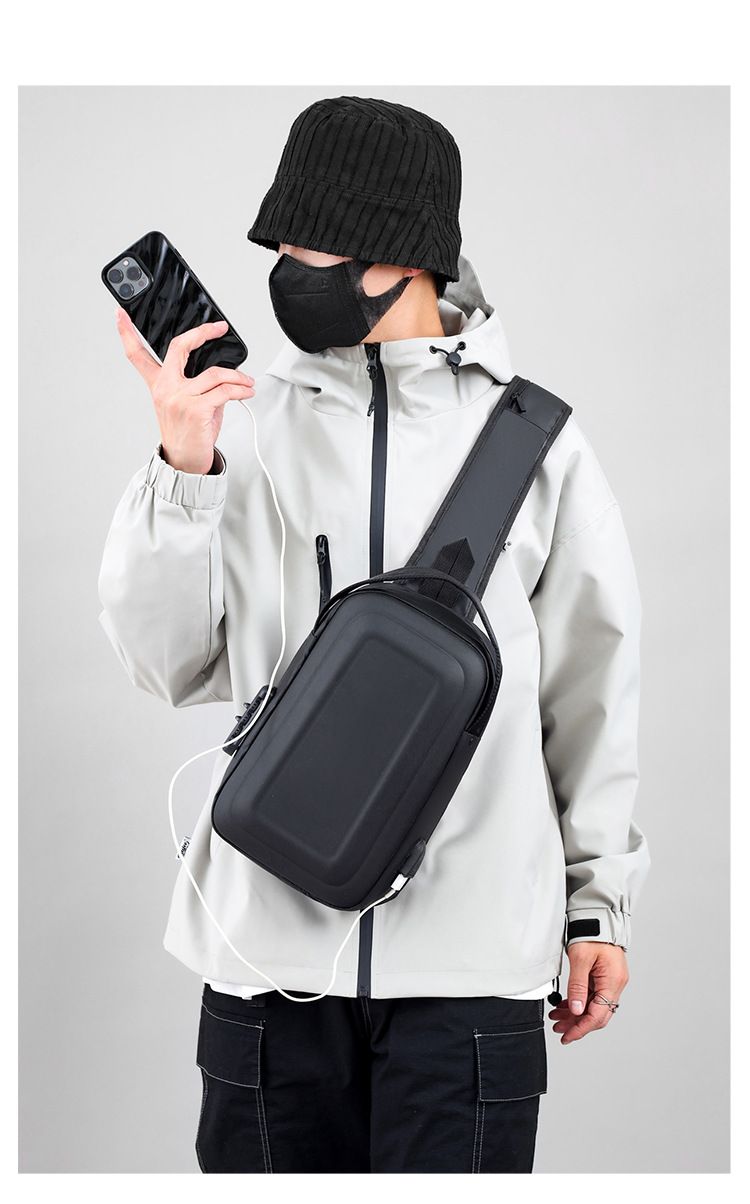 Leisure and Luxury Chest Simple Single Shoulder Crossbody Multi functional Brand, Diagonal Backpack, Small Bag, Trendy_voghion.com