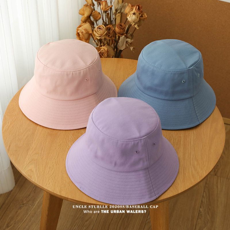 Cappello da pescatore giapponese tinta unita - Cappello da sole con tesa larga per teste grandi (protezione UV UPF50+, cappello estivo unisex)_voghion.com