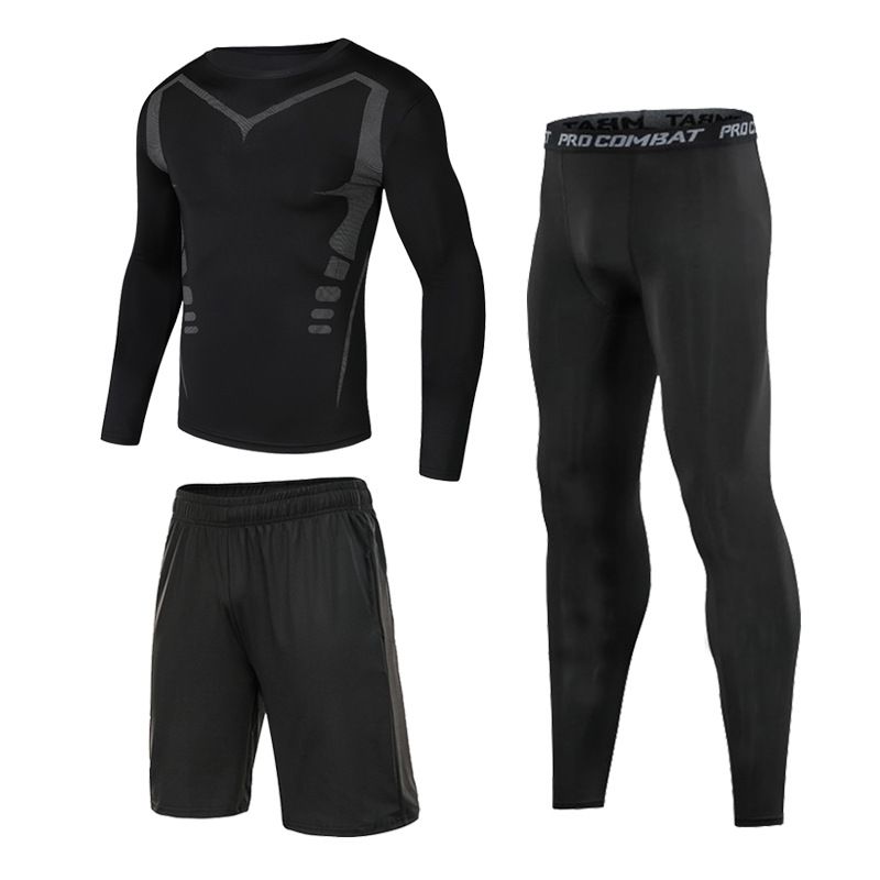 LazyZoom Fitnessanzug in Übergröße für Herren, Trainingskleidung fürs Fitnessstudio, dünne Laufsportausrüstung für große und große Menschen, Jogging-Outfit für den Morgen_voghion.com