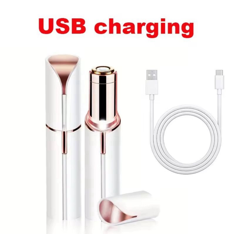 Gesichtshaarentfernung für Frauen, USB-Mini-Haarentferner, Elektrorasierer, UK._voghion.com