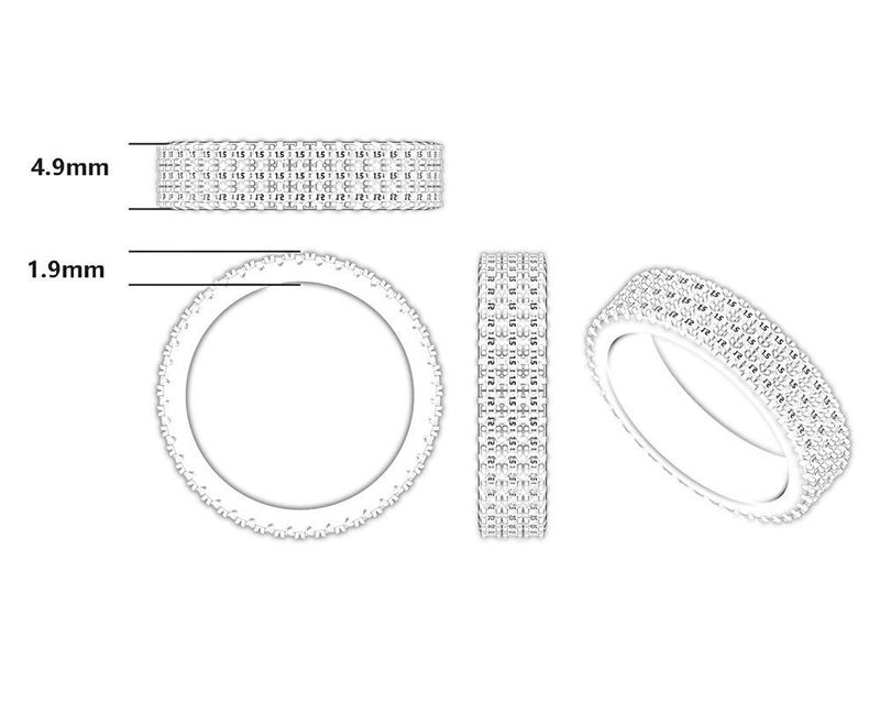 Open Cuff Ring - 925 Sterling Silver High-End Fashion Ring With Zircon Accents_voghion.com