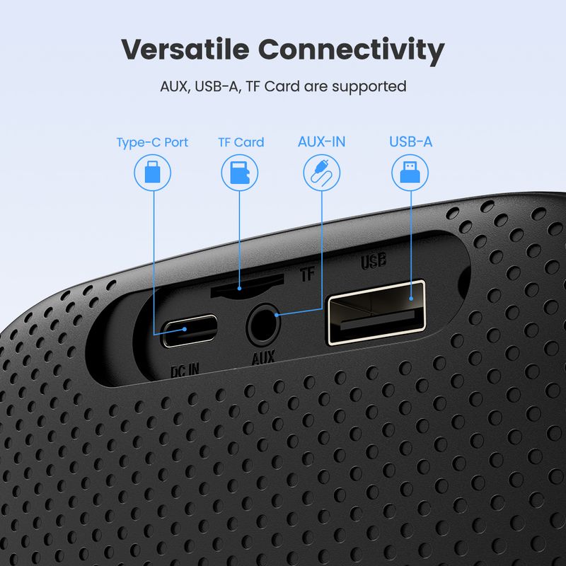 Tragbarer Außenlautsprecher Sounarc P1, 5 W ausgewogener Klang, 8 Stunden Spielzeit, Bluetooth 5.3, Pairing, True Wireless Stereo_voghion.com