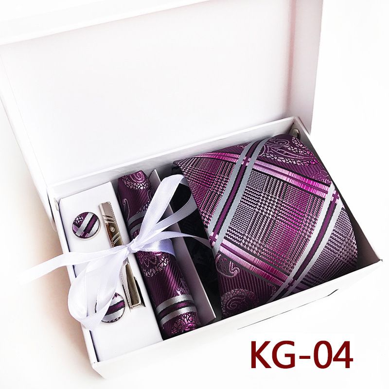 Yongfeng 2025 New Polyester Business Executive Men's 6-Piece Gift Set Tie_voghion.com