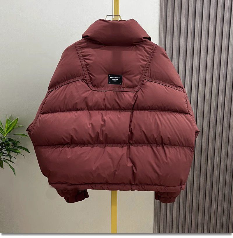 2024 Nuovo piumino in cotone spesso, piccolo cappotto invernale corto da donna, parka con collo alto, impermeabile, da neve, abbigliamento esterno_voghion.com