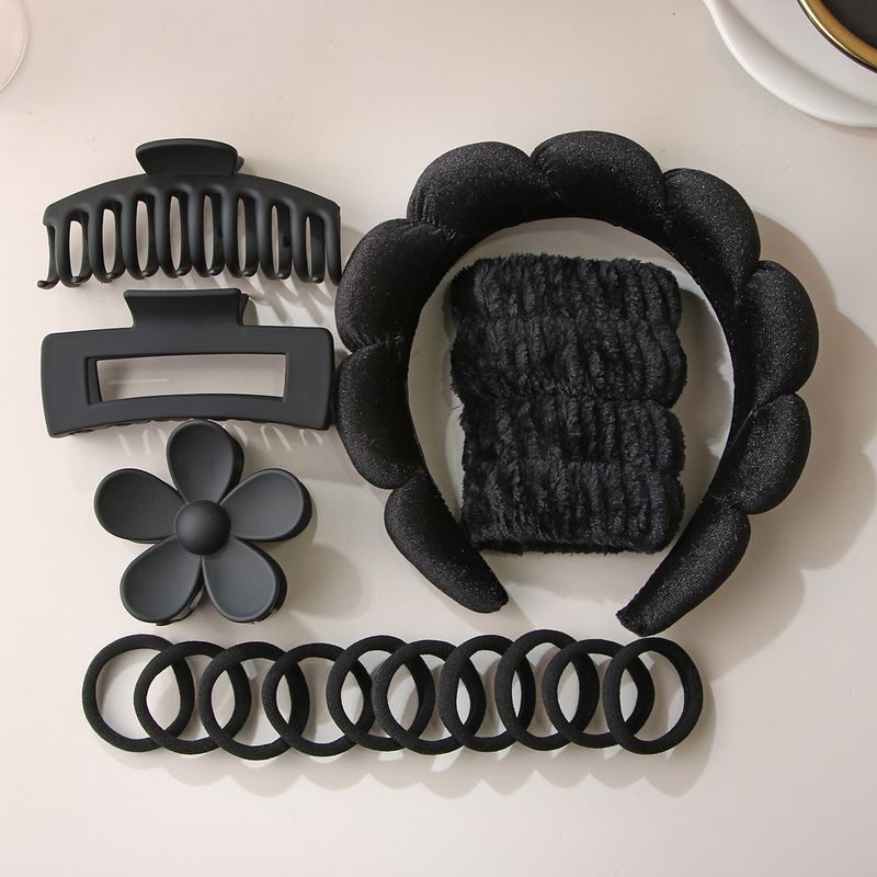 Fascia per capelli con teschio alto e spugna intrecciata, set di accessori per capelli, per il viso e il trucco_voghion.com