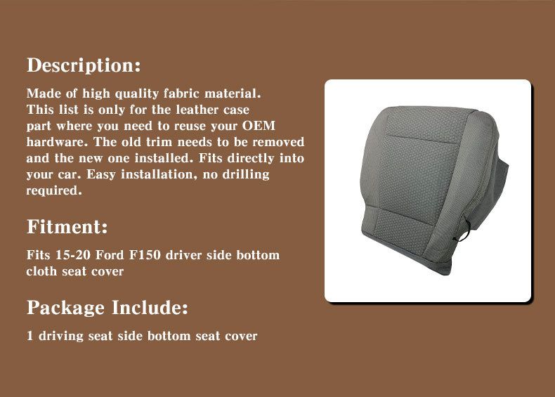 car fabric seat cover suitable for 15 20 F150 car special seat protection cover universal for all seasons_voghion.com