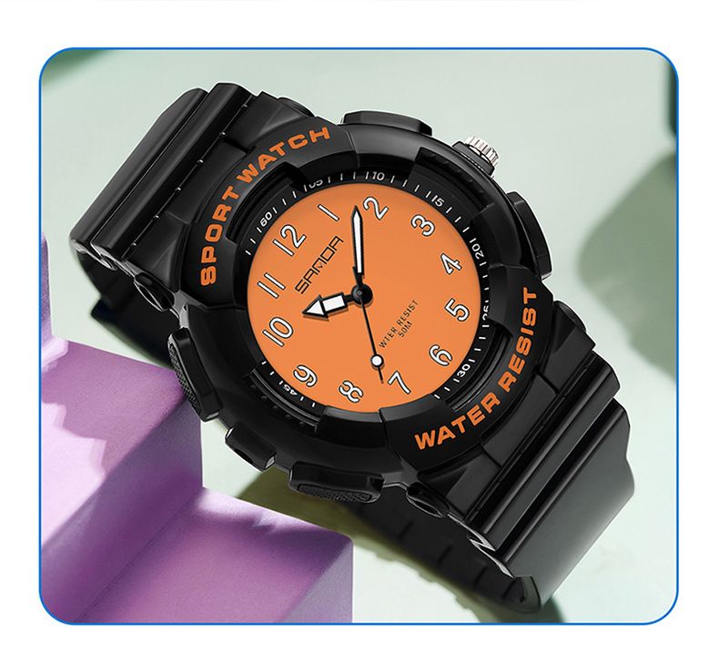 Orologio sportivo unisex alla moda con display digitale, impermeabile fino a 50 m, cinturino in TPU leggero, casual ed elegante per adolescenti e adulti._voghion.com