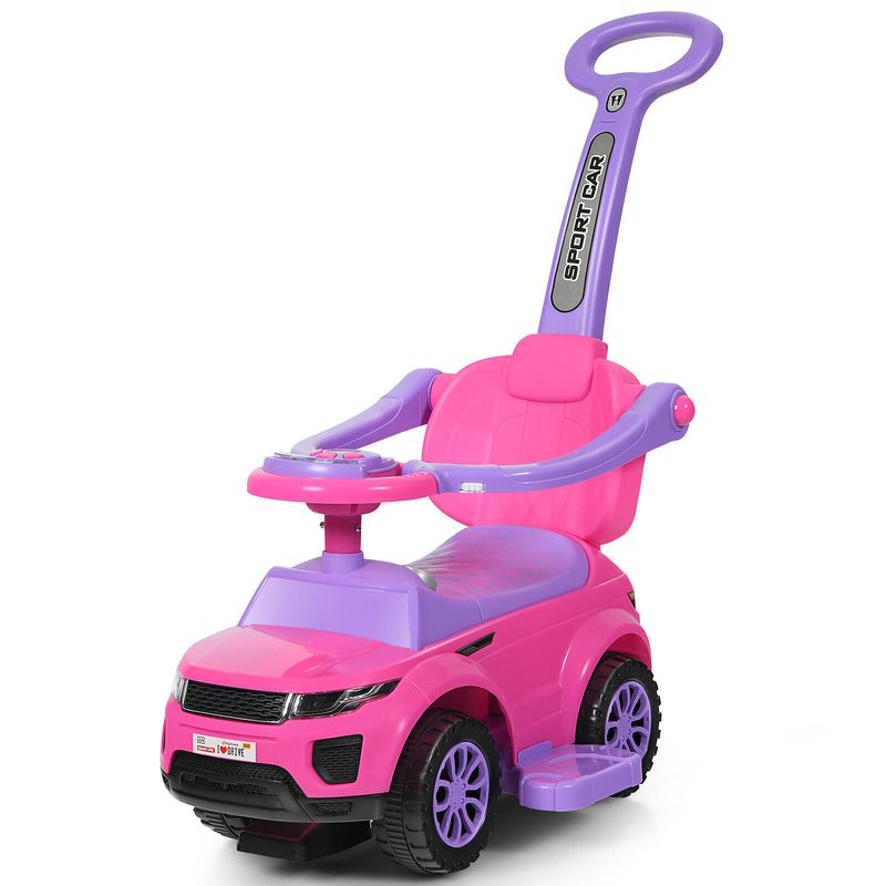 3 In 1 Baby Ride On Push Car Toy Kids Stroller Sliding Walking Car With Horn_voghion.com