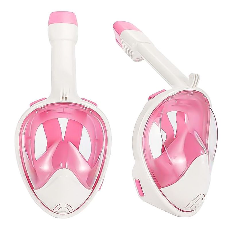 Nueva máscara de snorkel para adultos con marco grande, de silicona, totalmente seca y antivaho, con tubo de respiración_voghion.com