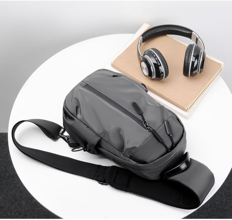 Breast Bag Men's New Trendy Cool Backpack Business Leisure Multi-functional Daily Travel Shoulder Messenger Bag_voghion.com