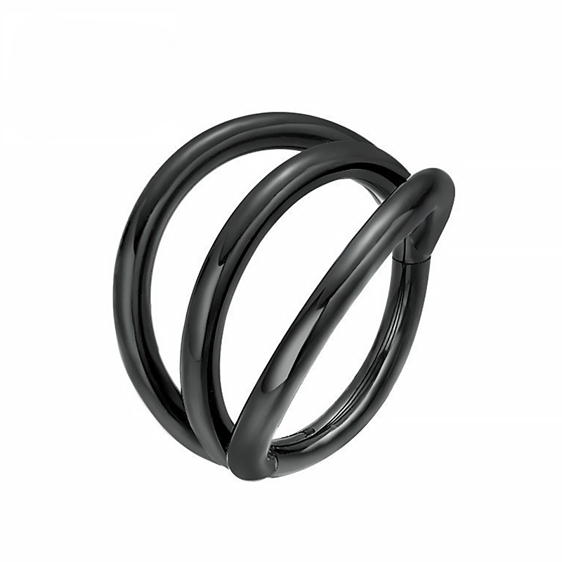 F136 Anello al naso in titanio Piercing al trago Cartilagine Segmento incernierato Daith Elica 16G Orecchio Spirale Setto Labret Gioielli per il corpo all'ingrosso_voghion.com