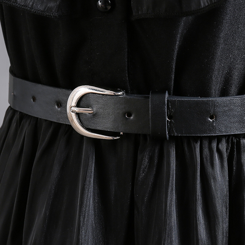 Mutter & Kinder Mädchen Mesh Hohl Kuchen Kleid Cosplay Addams Familie Mittwoch Kleid_voghion.com