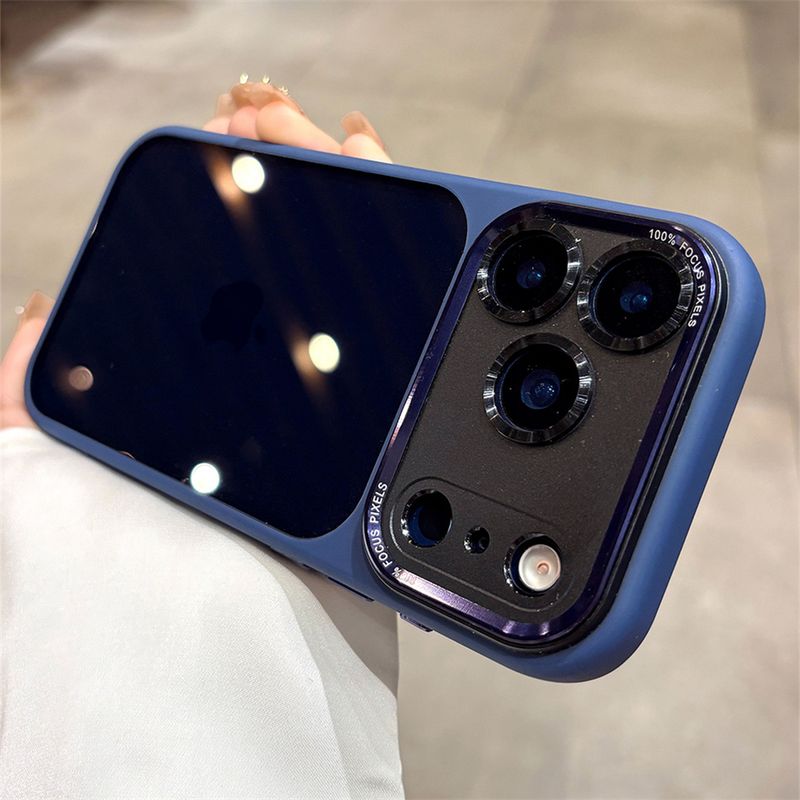 Magnetic Metal TPU For Iphone 17 16 15 14 Pro Max Plus Case Translucent Acrylic Hard Bumper Shockproof Protect Cover_voghion.com