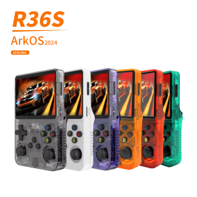 R36S 64GB 15000+games 3.5-inch Screen Classic Handheld Game Console_voghion.com