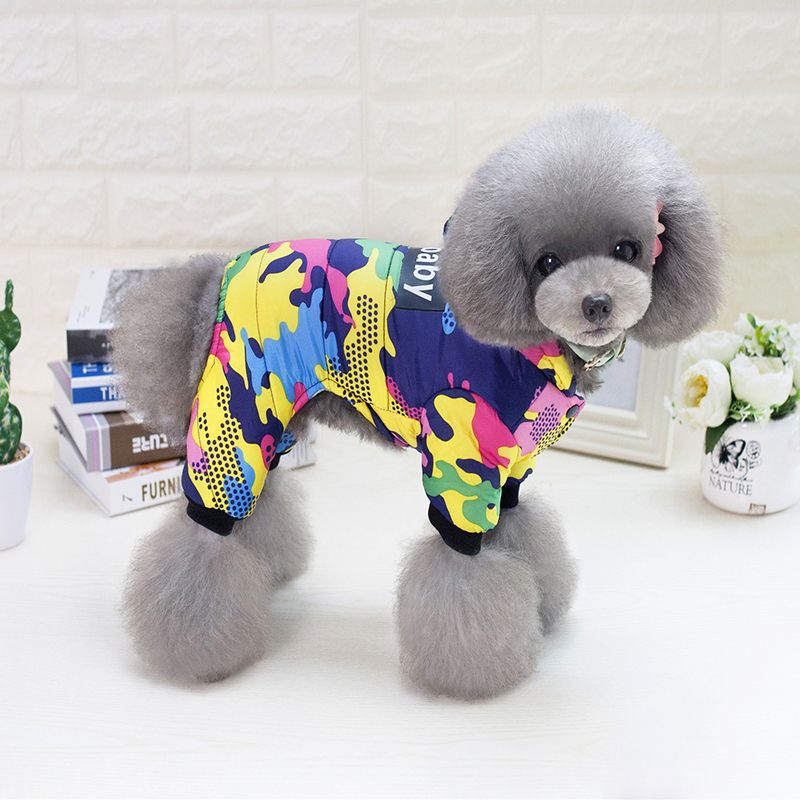 Winter warme hondenkleding met fleece, klein hondenjack, waterdichte jumpsuit voor puppy's, bulldog chihuahua van PawParty Store_voghion.com