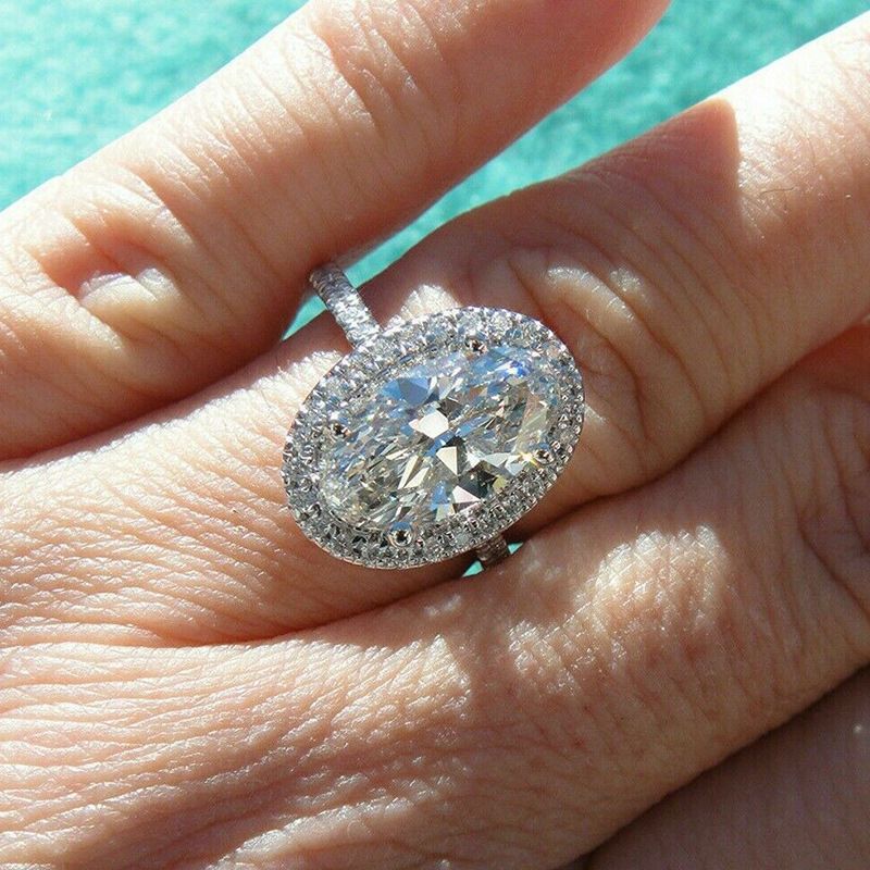 Cao Shi Neue Intarsien Oval Ei-Förmigen Zirkon Engagement Ring Für Frauen Hochzeit Braut Abend Party Schmuck_voghion.com
