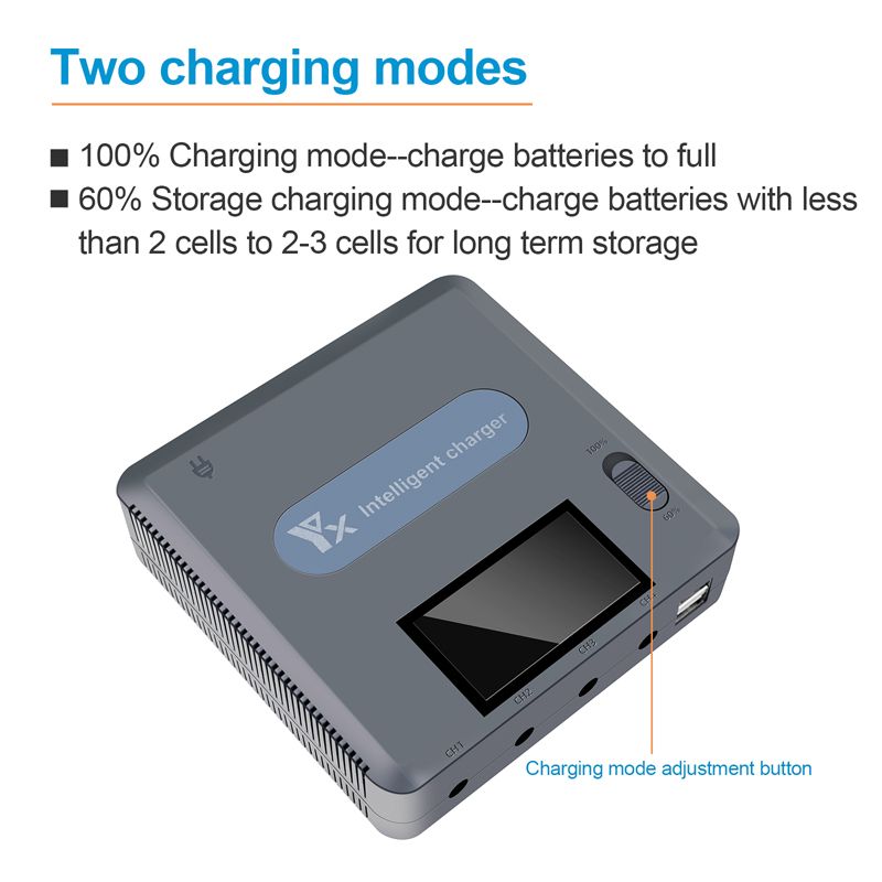 6 In1 Fast Charger Hub Intelligent Fast Chargers Battery LED USB Charging Hubs With Power Cable For DJI Mavic 2 Pro/2 Zoom Drones_voghion.com