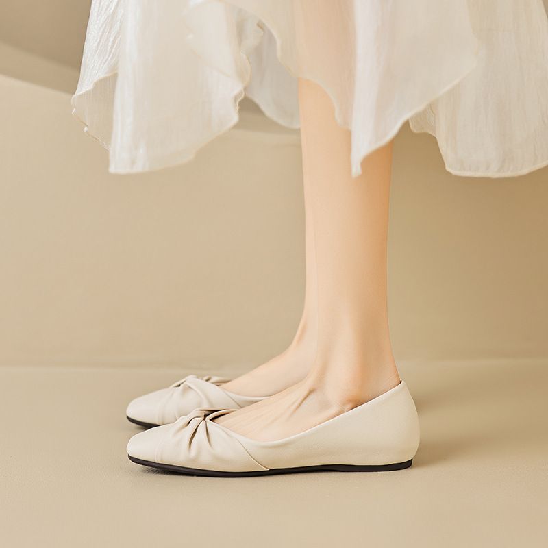 Scarpe da pendolare estive da donna, con suola morbida, modello One Step Bean, con bocca bassa_voghion.com