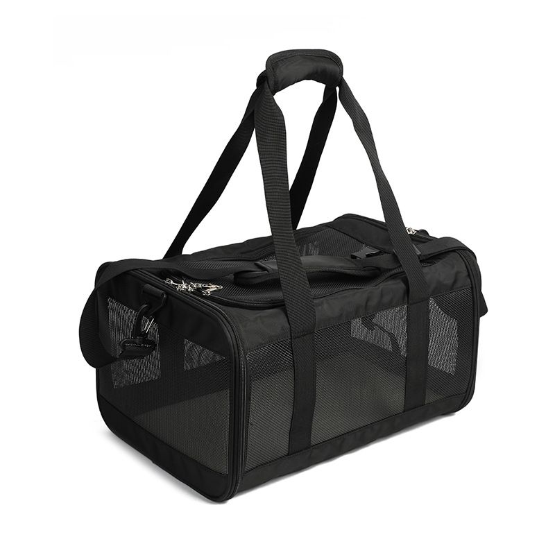 Foldable Breathable Lightweight Cat Travel Handbag Car Carrier Airline Pet Bag_voghion.com