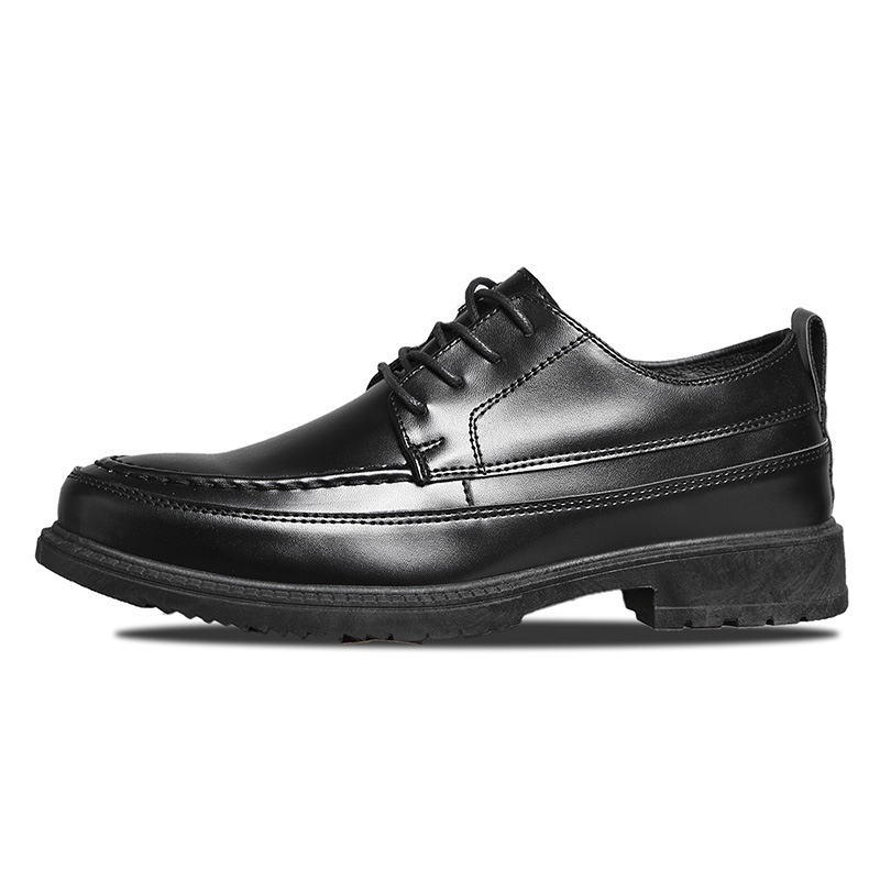 Frühling und Sommer Herren Leder Business Formal Casual Vielseitig Korean Style Spitzschuh Dünne Hochzeit Schwarze Arbeitsschuhe_voghion.com