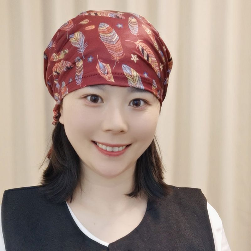 Ice Silk Thin Surgical Cap For Men Women, Nurse Doctor Cap, Medium And Short Hair Turban, Chemotherapy Printed_voghion.com