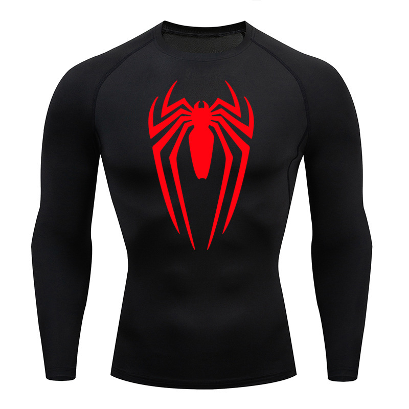 Man's Clothing Men's Fitness Running Tight Round Neck T-shirt Compression Quick Drying Clothes_voghion.com